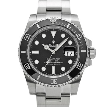 ロレックス サブマリーナ デイト 116610LN ブラック メンズ 時計 【中古】【wristwatch】
