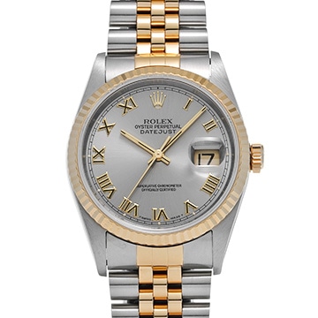 ロレックス デイトジャスト 16233 グレー メンズ 時計 【中古】【wristwatch】