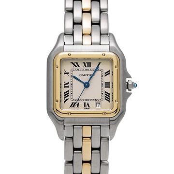 カルティエ パンテール 110000R ホワイト レディース 時計 【中古】【wristwatch】