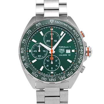 タグ ホイヤー フォーミュラ1 キャリバー16 クロノグラフ CAZ201H.BA0876 グリーン メンズ 時計 【中古】【wristwatch】