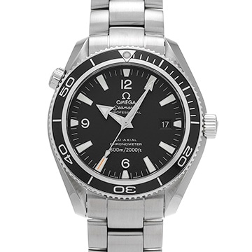オメガ シーマスター プラネットオーシャン 600 コーアクシャル 2201.50 ブラック メンズ 時計 【中古】【wristwatch】