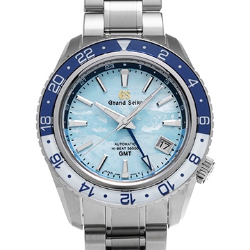 グランドセイコー スポーツコレクション メカニカル ハイビート36000 GMT キャリバー9S 25th SBGJ275 スカイブルー メンズ 時計 【中古】【wristwatch】