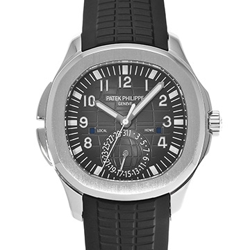 パテック フィリップ アクアノート トラベルタイム 5164A-001 ブラック・エンボス メンズ 時計 【中古】【wristwatch】