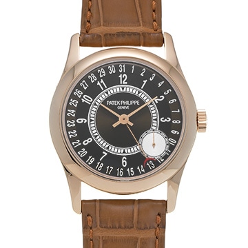 パテック フィリップ カラトラバ 6000R-001 ブラウン メンズ 時計 【中古】【wristwatch】