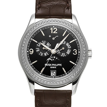 パテック フィリップ コンプリケーション アニュアルカレンダー ムーンフェイズ 5147G-001 ブラック メンズ 時計 【中古】【wristwatch】