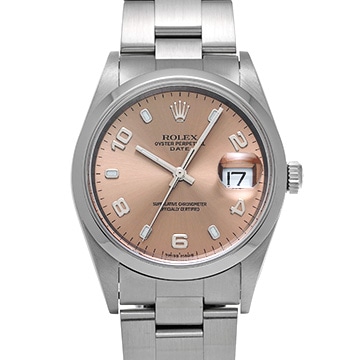 ロレックス オイスターパーペチュアル デイト 15200 ピンク メンズ 時計 【中古】【wristwatch】