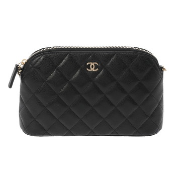 シャネル マトラッセ チェーンショルダー ブラック AP4016 グレインドカーフスキン レディース バッグ 【中古】【bag】