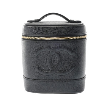 シャネル バニティ ブラック A01998 キャビアスキン レディース バッグ 【中古】【bag】