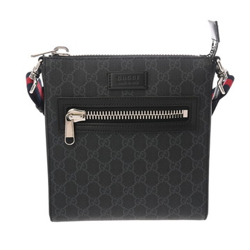シャネル GGスプリーム スモールメッセンジャーバッグ ブラック 523599 PVC/レザー レディース バッグ 【中古】【bag】