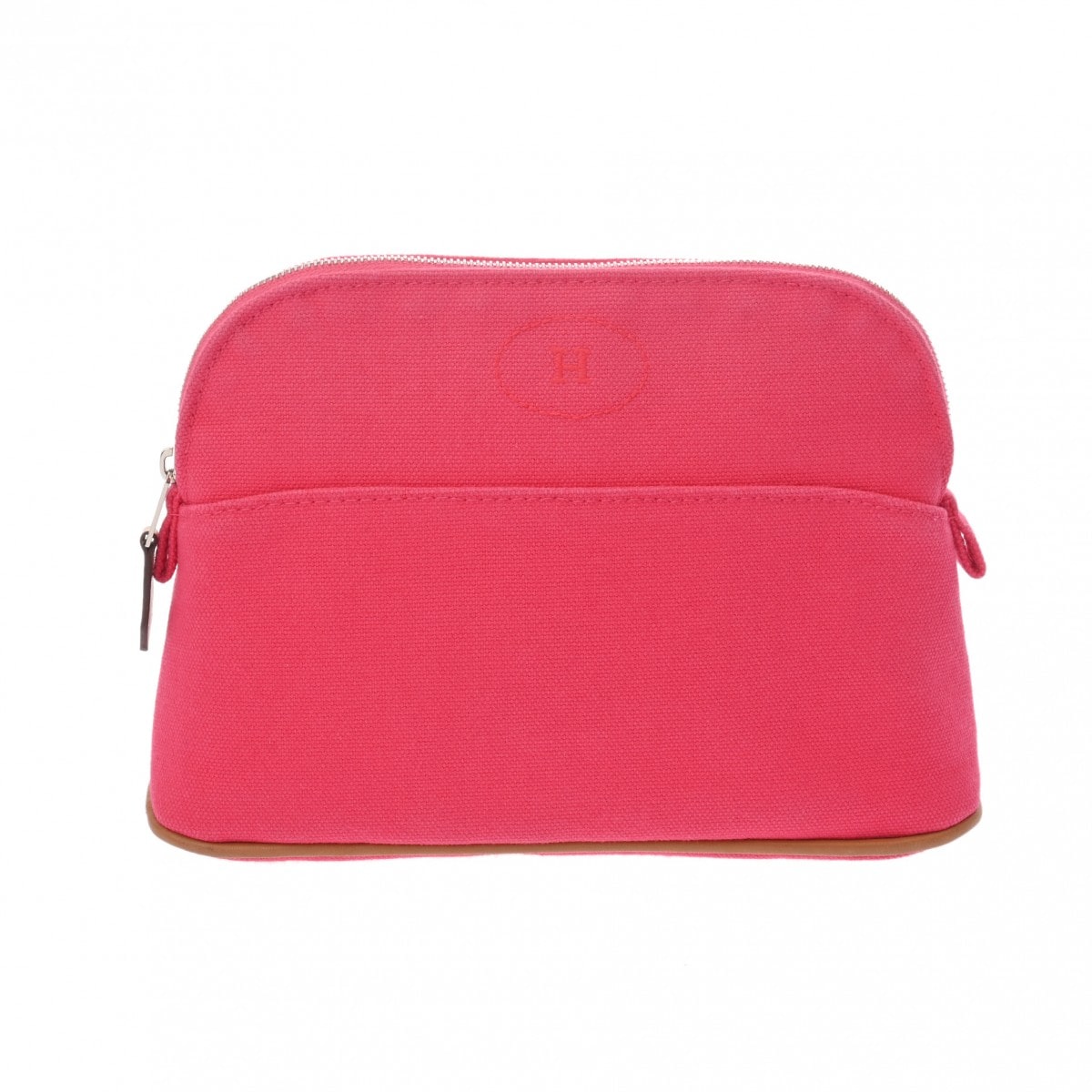エルメス ボリード ポーチ ミニ ピンク コットン ユニセックス 【中古】【bag】