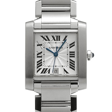 カルティエ タンク フランセーズ LM W51002Q3 シルバー メンズ 時計 【中古】【wristwatch】