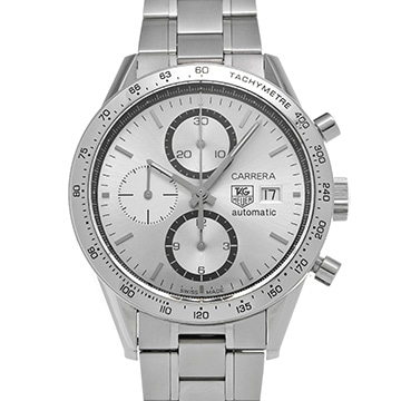 タグ ホイヤー カレラ キャリバー16 クロノグラフ エレガンス CV2017.BA0786 シルバー メンズ 時計 【中古】【wristwatch】