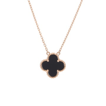 ヴァン クリーフ&アーペル ヴィンテージアルハンブラ ネックレス ゴールド VCARA45800 K18イエローゴールド YG レディース ジュエリー 【中古】【jewelry】