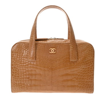 シャネル ハンドバッグ ベージュ クロコダイル レディース バッグ 【中古】【bag】