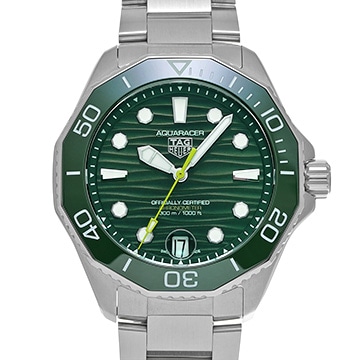 タグ ホイヤー アクアレーサー プロフェッショナル300 WBP5116.BA0013 グリーン メンズ 時計 【中古】【wristwatch】