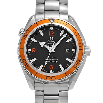 オメガ シーマスター プラネットオーシャン 600 コーアクシャル 2208.5 ブラック メンズ 時計 【中古】【wristwatch】