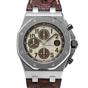 オーデマ ピゲ ロイヤルオーク オフショア クロノグラフ 26470ST.OO.A801CR.01 アイボリー/ブラウン メンズ 時計 【中古】【wristwatch】