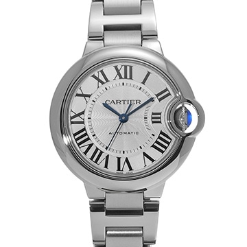 カルティエ バロンブルー ドゥ カルティエ 33mm WSBB0044 シルバー レディース 時計 【中古】【wristwatch】
