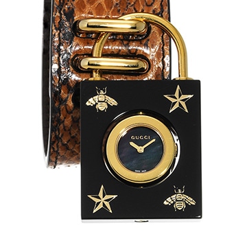 グッチ コンスタンス 150.5 ブラックシェル レディース 時計 【中古】【wristwatch】