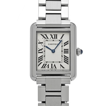 カルティエ タンク ソロ SM W5200013 シルバー レディース 時計 【中古】【wristwatch】