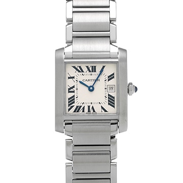 カルティエ タンク フランセーズ MM W51011Q3 シルバー ユニセックス 時計 【中古】【wristwatch】