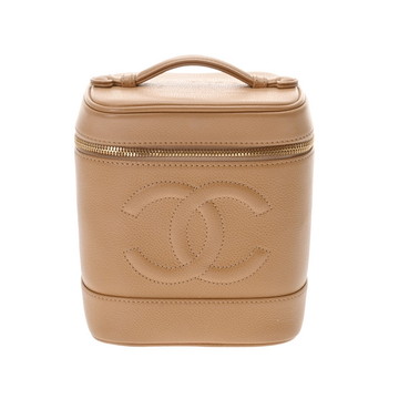 シャネル バニティ ベージュ A01998 キャビアスキン レディース バッグ 【中古】【bag】