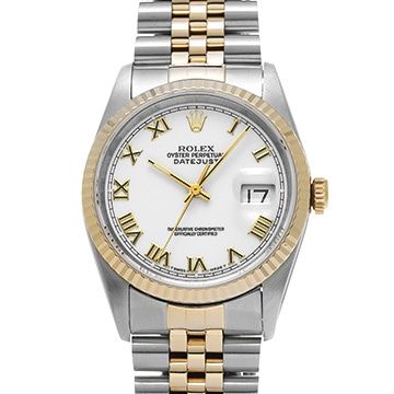 ロレックス デイトジャスト 16233 ホワイト メンズ 時計 【中古】【wristwatch】