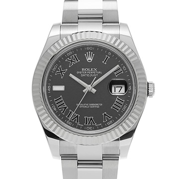 ロレックス デイトジャストII 116334 グレー メンズ 時計 【中古】【wristwatch】