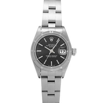 ロレックス オイスターパーペチュアル レディ 69190 ブラック レディース 時計 【中古】【wristwatch】