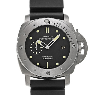 パネライ ルミノール サブマーシブル 1950 3デイズ オートマティック チタニオ PAM00305 ブラック メンズ 時計 【中古】【wristwatch】