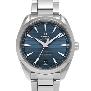 オメガ シーマスター アクアテラ コーアクシャル マスタークロノメーター 220.10.41.21.03.001 ブルー メンズ 時計 【中古】【wristwatch】