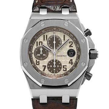 オーデマ ピゲ ロイヤルオーク オフショア クロノグラフ 26470ST.OO.A801CR.01 アイボリー/ブラウン メンズ 時計 【中古】【wristwatch】