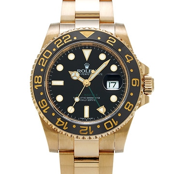 ロレックス GMTマスターII 116718LN ブラック メンズ 時計 【中古】【wristwatch】