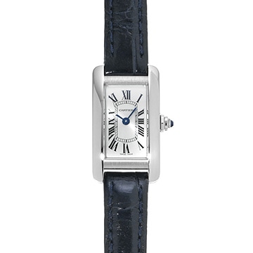 カルティエ タンク アメリカン ミニ WSTA0032 シルバー レディース 時計 【中古】【wristwatch】