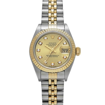 ロレックス デイトジャスト 79173G シャンパン/ダイヤモンド レディース 時計 【中古】【wristwatch】