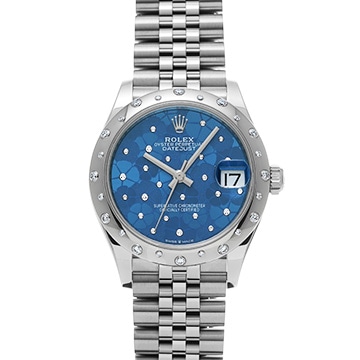 ロレックス デイトジャスト 31 278344RBR アズーロブルー フローラルモチーフ/ダイヤモンド ユニセックス 時計 【中古】【wristwatch】