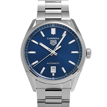 タグ ホイヤー カレラ キャリバー5 デイト WBN2112.BA0639 ブルー メンズ 時計 【中古】【wristwatch】