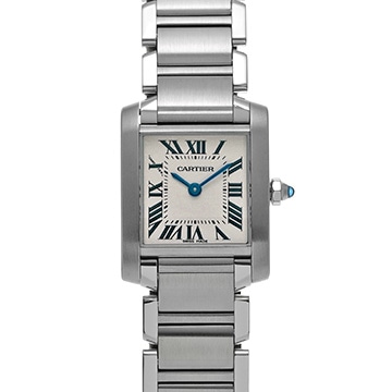 カルティエ タンクフランセーズ SM W51008Q3 シルバー レディース 時計 【中古】【wristwatch】