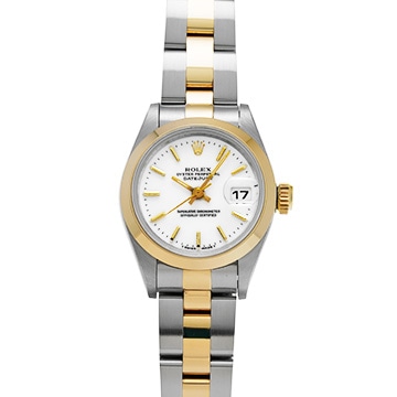 ロレックス デイトジャスト 69163 ホワイト レディース 時計 【中古】【wristwatch】