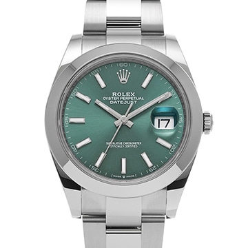 ロレックス デイトジャスト 41 126300 ミントグリーン メンズ 時計 【新品】【wristwatch】