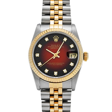 ロレックス デイトジャスト 68273G チェリー・グラデーション/ダイヤモンド ユニセックス 時計 【中古】【wristwatch】