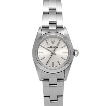 ロレックス オイスターパーペチュアル 76080 シルバー レディース 時計 【中古】【wristwatch】