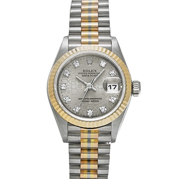 ロレックス デイトジャスト トリドール 69179BIC シルバーコンピュータ/ダイヤモンド レディース 時計 【中古】【wristwatch】