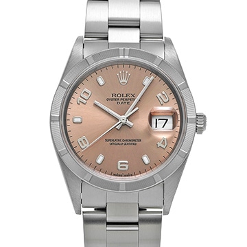 ロレックス オイスターパーペチュアル デイト 15210 ピンク メンズ 時計 【中古】【wristwatch】