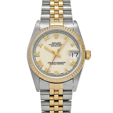 ロレックス デイトジャスト 68273 アイボリー ユニセックス 時計 【中古】【wristwatch】