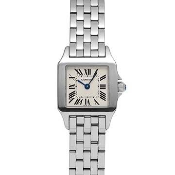 カルティエ サントス SM ドゥモワゼル W2506425 ホワイト レディース 時計 【中古】【wristwatch】