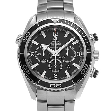 オメガ シーマスター プラネットオーシャン 600 コーアクシャル クロノグラフ 2210.50 ブラック メンズ 時計 【中古】【wristwatch】