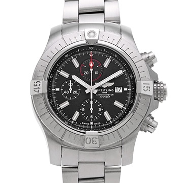 ブライトリング スーパーアベンジャー クロノグラフ 48 A13375101B1A1 ブラック メンズ 時計 【中古】【wristwatch】