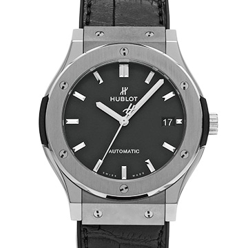 ウブロ クラシックフュージョン チタニウム 511.NX.1171.LR マットブラック メンズ 時計 【中古】【wristwatch】