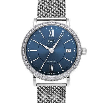 IWC ポートフィノ オートマティック 37 IW458111 ブルー メンズ 時計 【中古】【wristwatch】